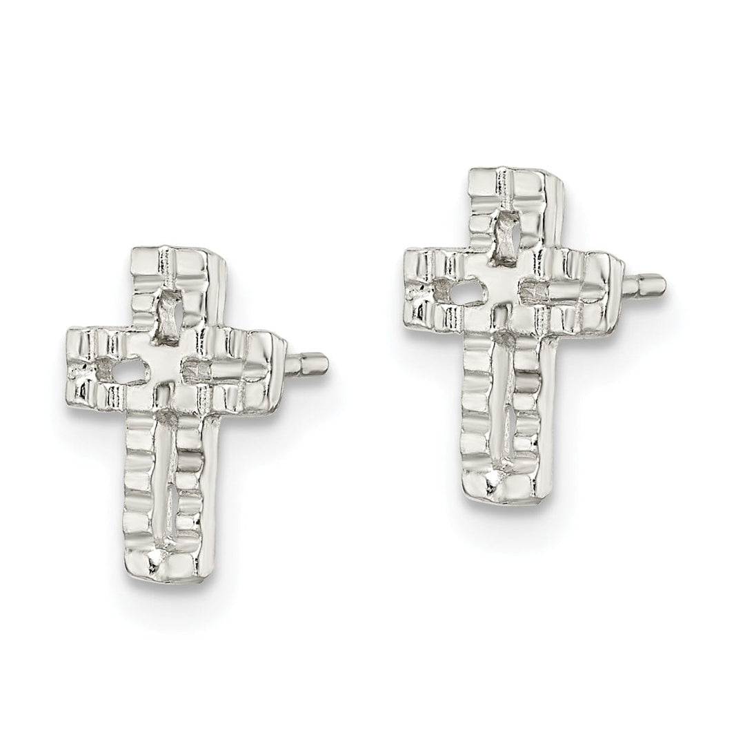 Lovely Rita's Earrings Sterling Silver Cross Mini Earrings