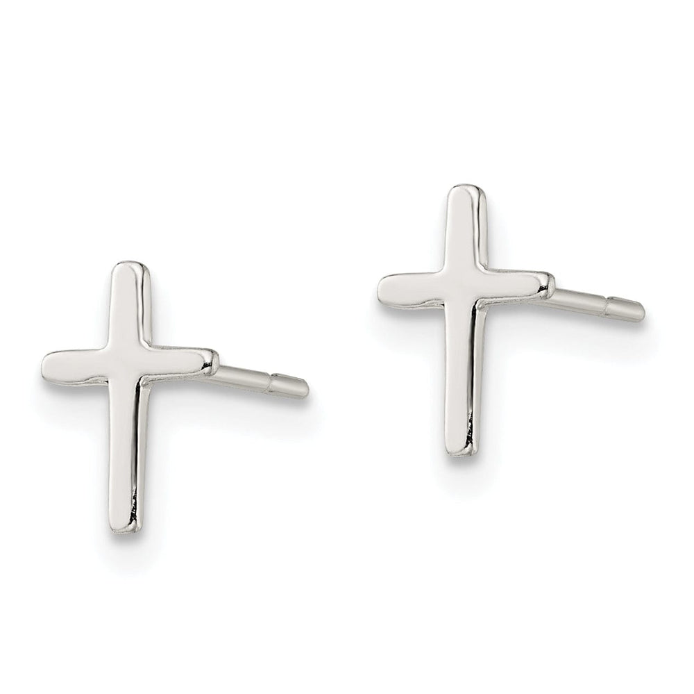 Lovely Rita's Earrings Sterling Silver Cross Mini Earrings