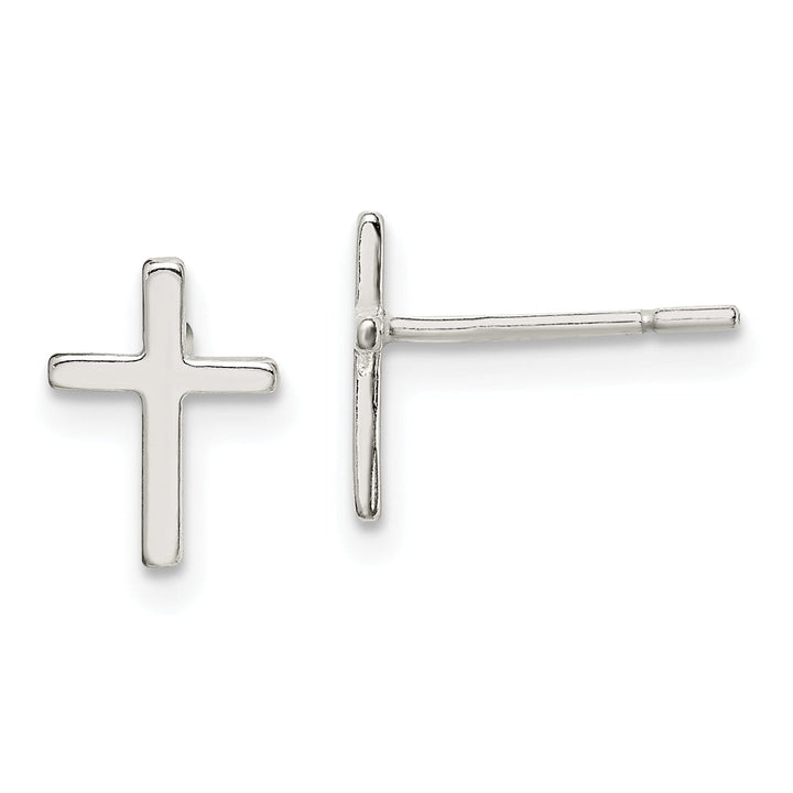 Lovely Rita's Earrings Sterling Silver Cross Mini Earrings
