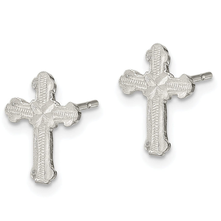 Lovely Rita's Earrings Sterling Silver Cross Mini Earrings
