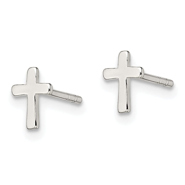 Lovely Rita's Earrings Sterling Silver Cross Mini Post Earrings