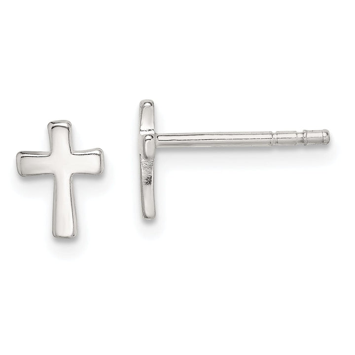 Lovely Rita's Earrings Sterling Silver Cross Mini Post Earrings