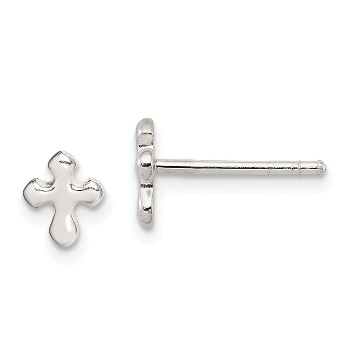 Lovely Rita's Earrings Sterling Silver Cross Mini Post Earrings