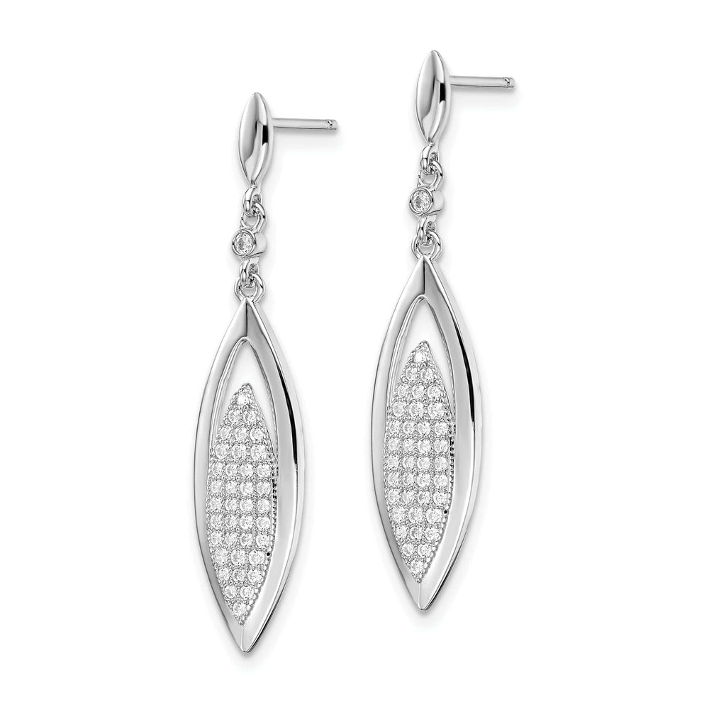 Lovely Rita's Earrings Sterling Silver Cubic Zirconia Dangle Earring