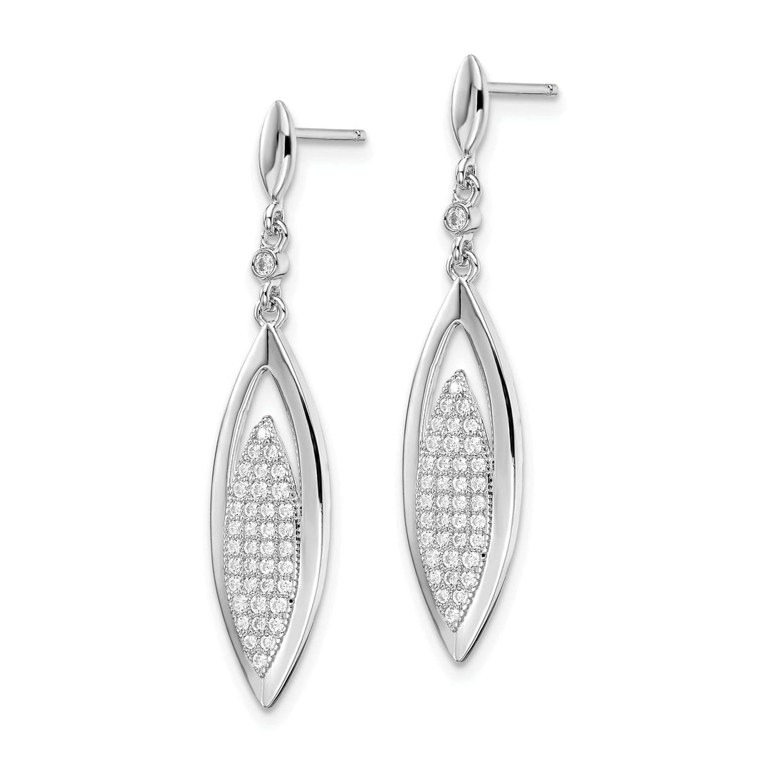 Lovely Rita's Earrings Sterling Silver Cubic Zirconia Dangle Earring
