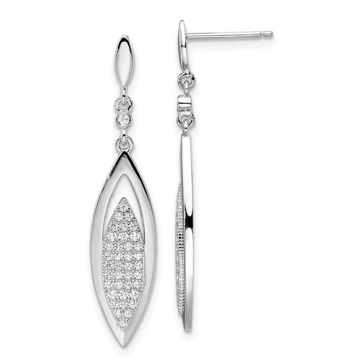 Lovely Rita's Earrings Sterling Silver Cubic Zirconia Dangle Earring