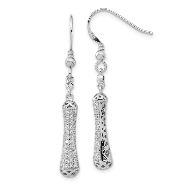 Lovely Rita's Earrings Sterling Silver Cubic Zirconia Dangle Earrings