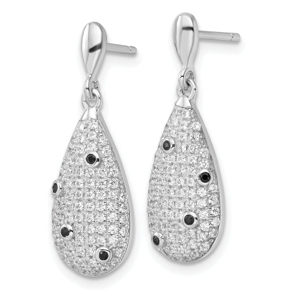 Brilliant Embers Earrings Sterling Silver Cubic Zirconia Dangle Earrings