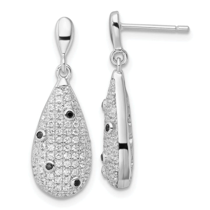 Brilliant Embers Earrings Sterling Silver Cubic Zirconia Dangle Earrings
