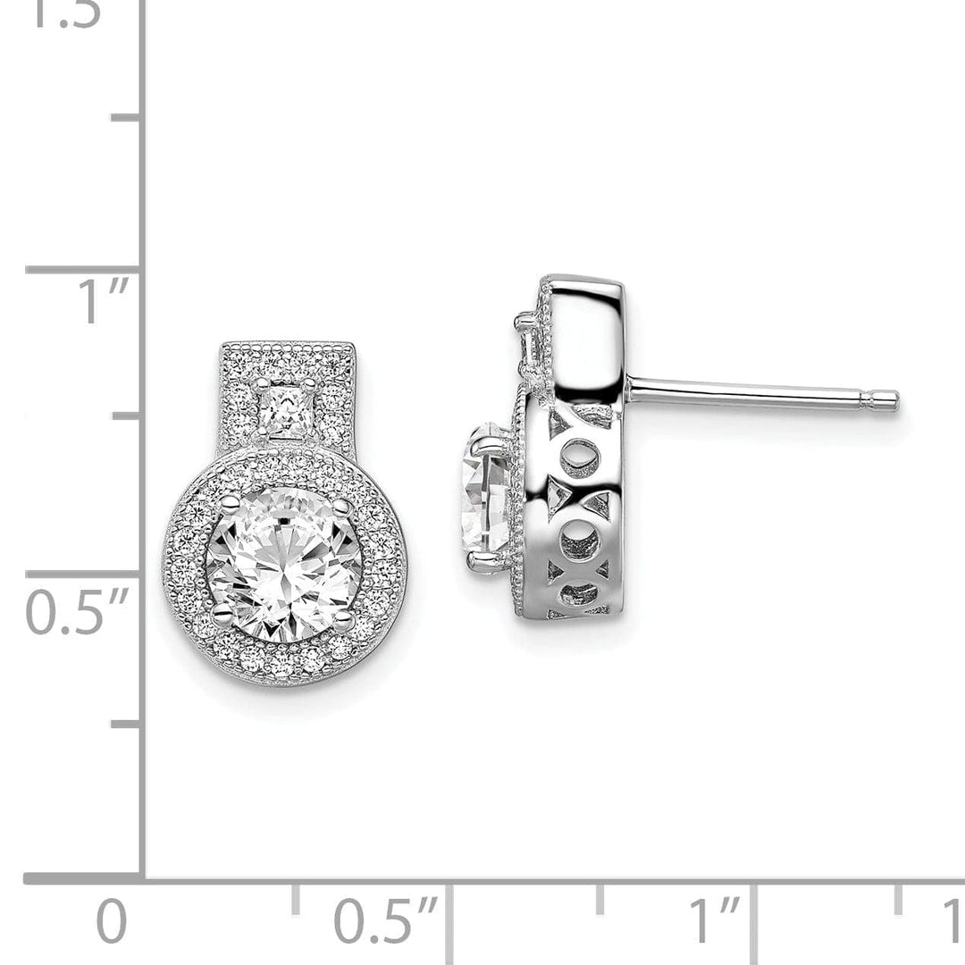 Lovely Rita's Earrings Sterling Silver Cubic Zirconia Earrings