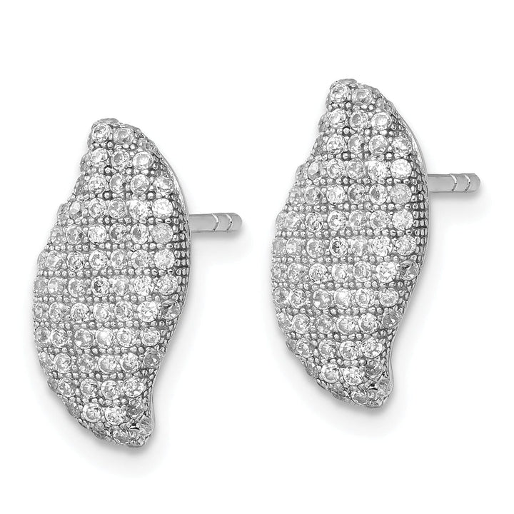 Brilliant Embers Earrings Sterling Silver Cubic Zirconia Post Earrings