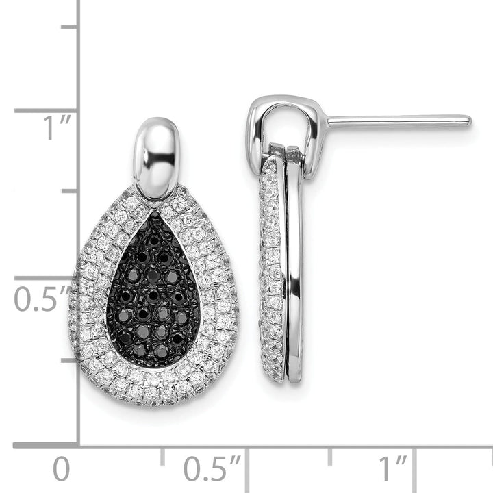 Lovely Rita's Earrings Sterling Silver Cubic Zirconia Teardrop Earrings