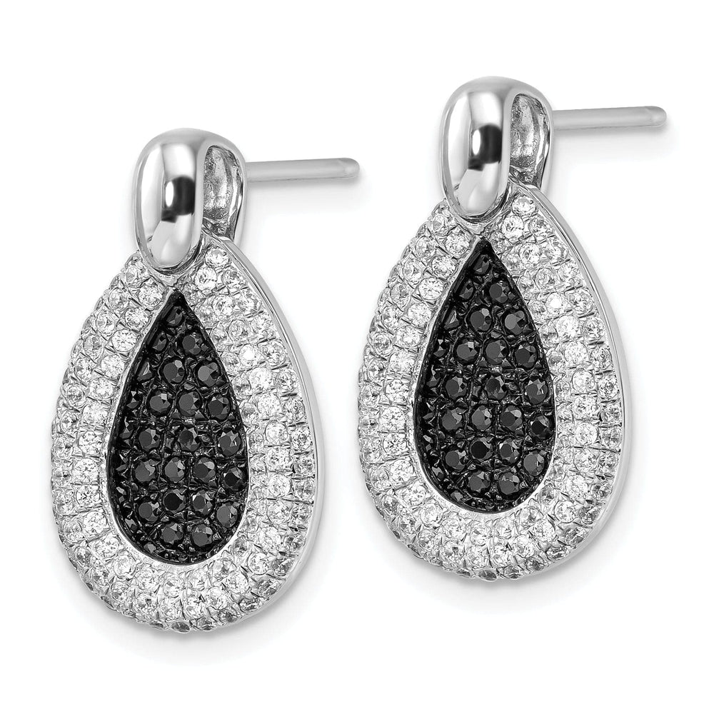 Lovely Rita's Earrings Sterling Silver Cubic Zirconia Teardrop Earrings