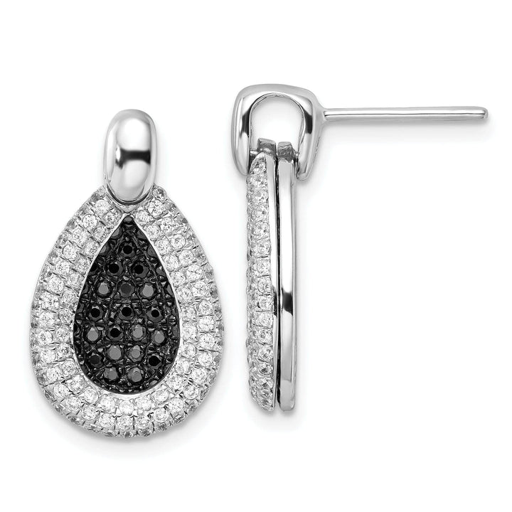 Lovely Rita's Earrings Sterling Silver Cubic Zirconia Teardrop Earrings