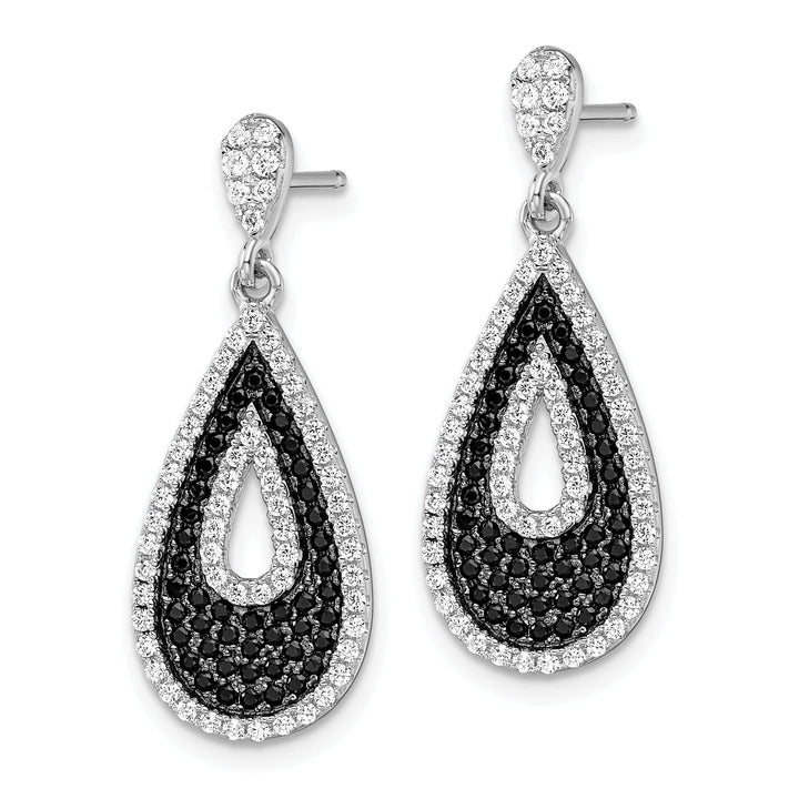 Lovely Rita's Earrings Sterling Silver Cubic Zirconia Teardrop Earrings