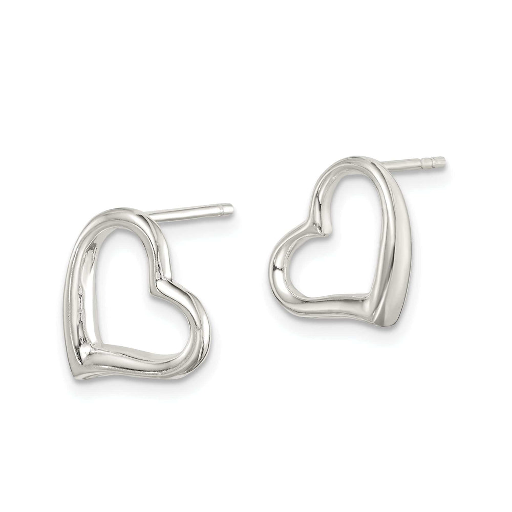 Lovely Rita's Earrings Sterling Silver Cut Out Heart Earrings