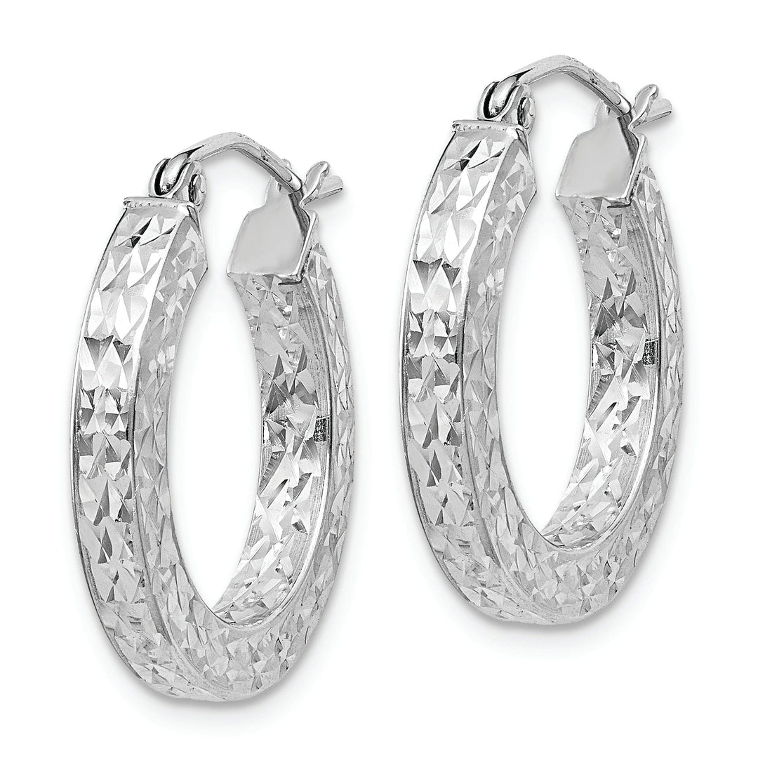 Lovely Rita's Earrings Sterling Silver D.C Hinged Back Hoop Earrings