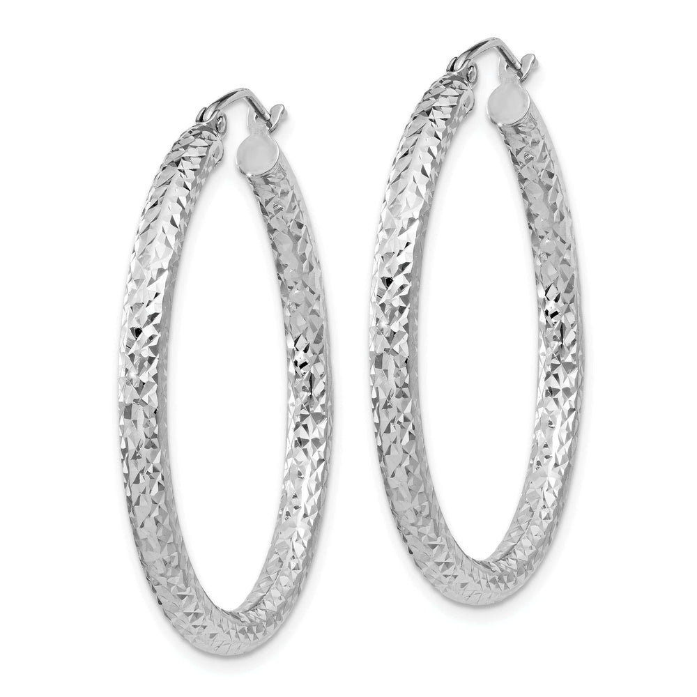 Lovely Rita's Earrings Sterling Silver D.C Hollow Hinged Hoop Earrings