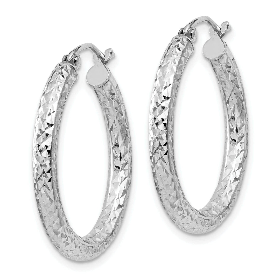 Lovely Rita's Earrings Sterling Silver D.C Hollow Hinged Hoop Earrings