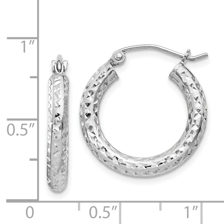 Lovely Rita's Earrings Sterling Silver D.C Hollow Hinged Hoop Earrings