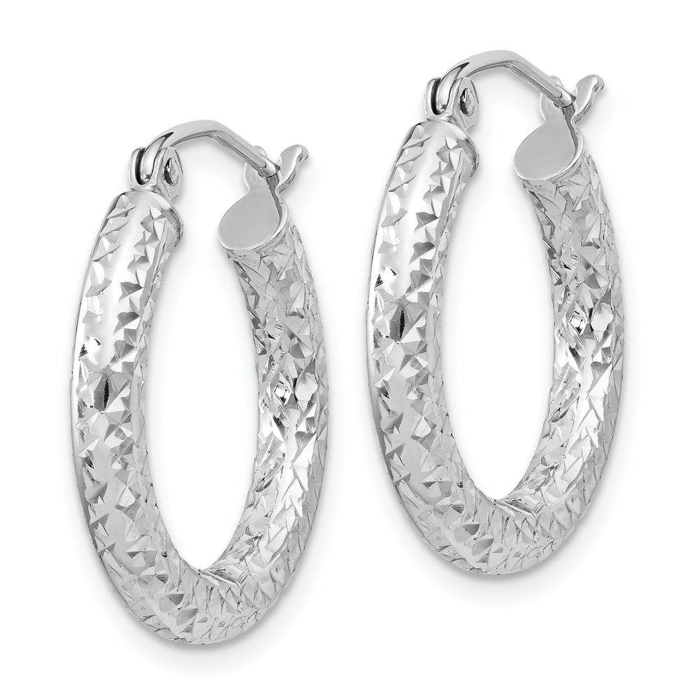 Lovely Rita's Earrings Sterling Silver D.C Hollow Hinged Hoop Earrings