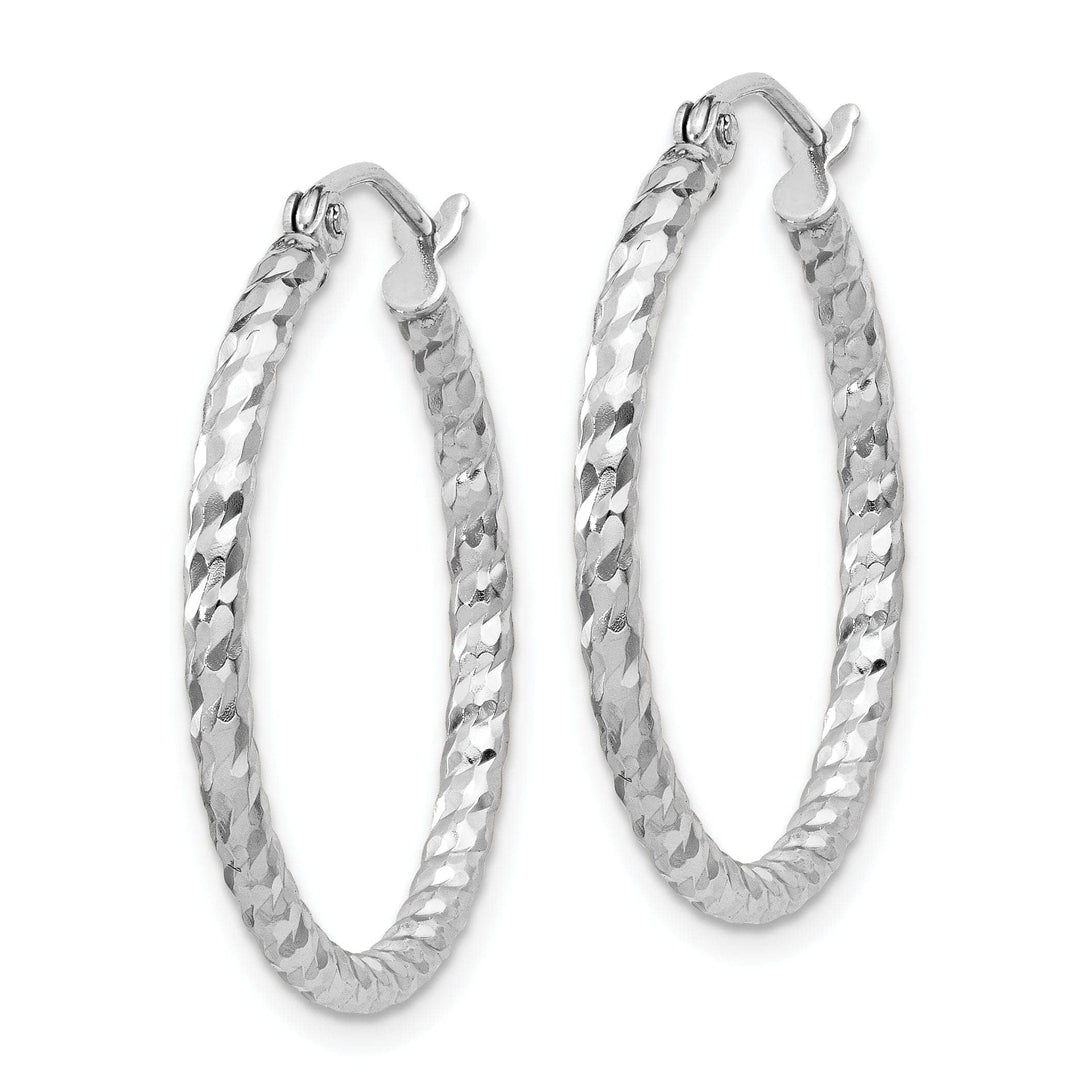 Lovely Rita's Earrings Sterling Silver D.C Hollow Hinged Hoop Earrings