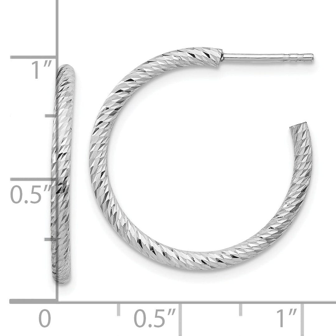 Lovely Rita's Earrings Sterling Silver D.C Hoop Earrings