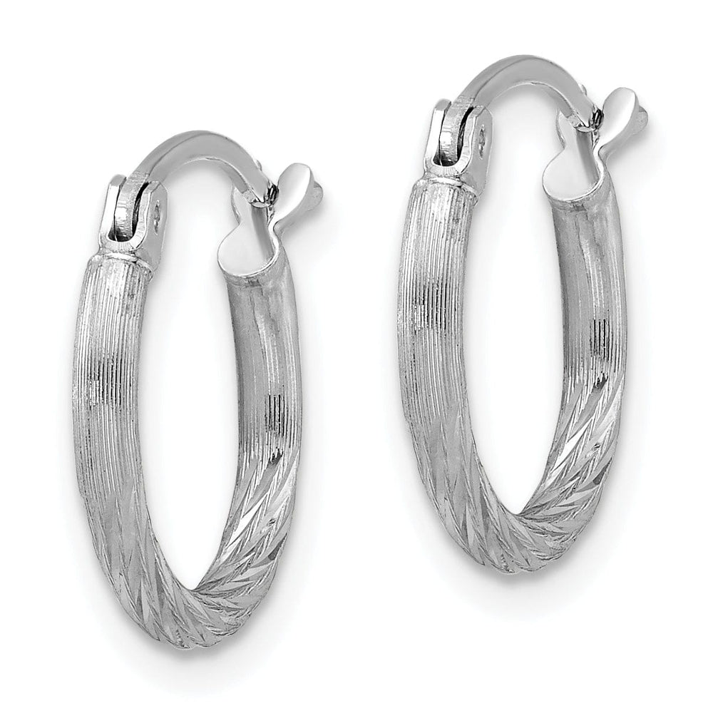 Lovely Rita's Earrings Sterling Silver D.C Hoop Hinged Earrings
