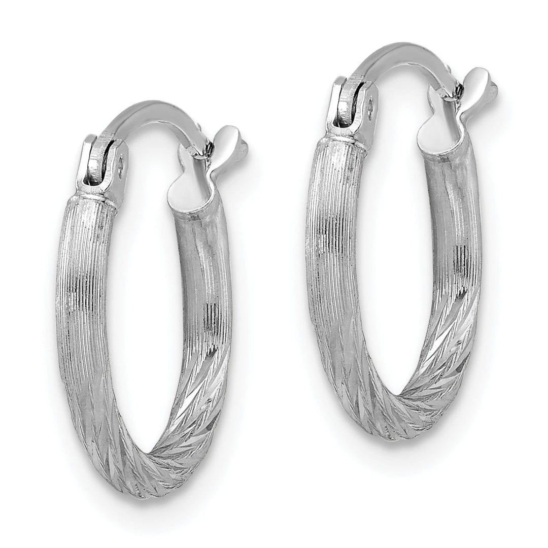 Lovely Rita's Earrings Sterling Silver D.C Hoop Hinged Earrings