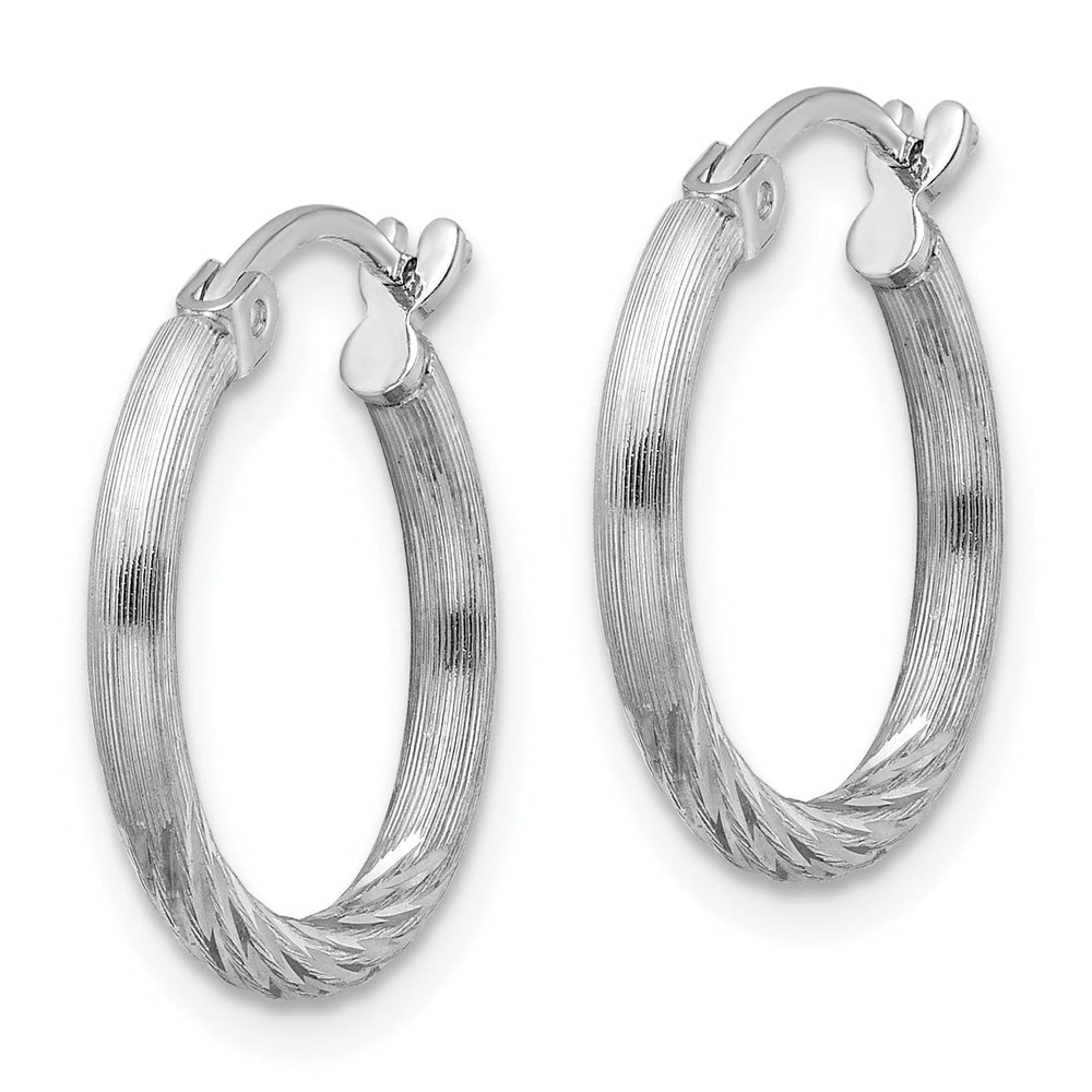 Lovely Rita's Earrings Sterling Silver D.C Hoop Hinged Earrings
