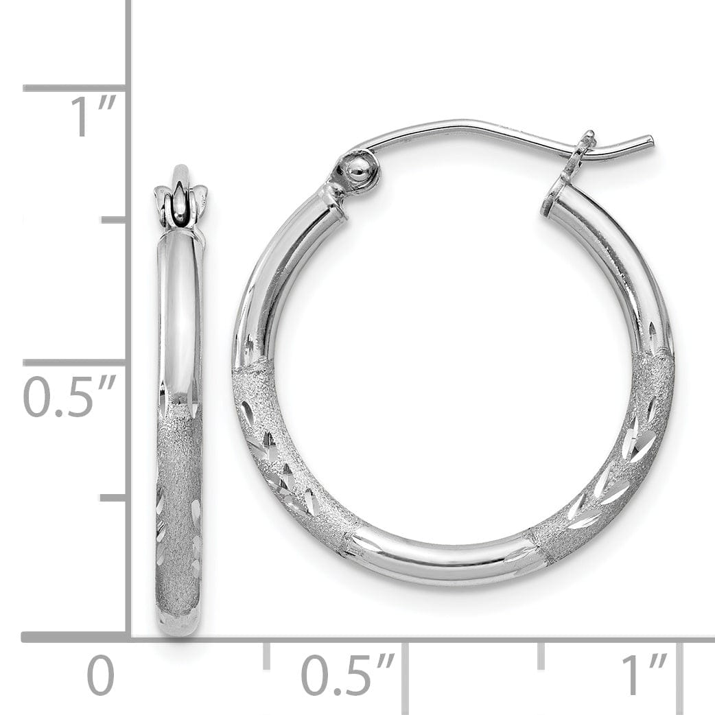 Lovely Rita's Earrings Sterling Silver D.C Hoop Hinged Earrings