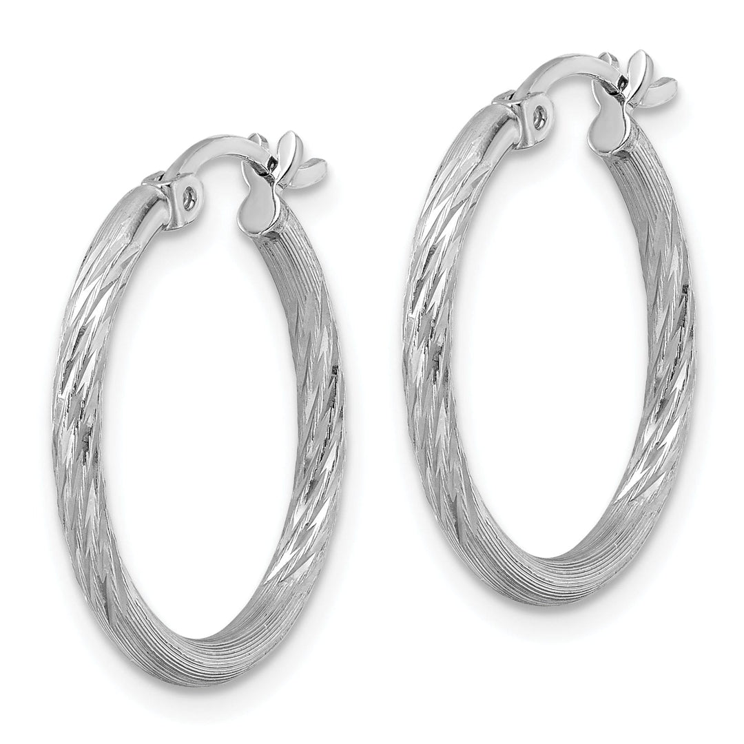 Lovely Rita's Earrings Sterling Silver D.C Hoop Hinged Earrings