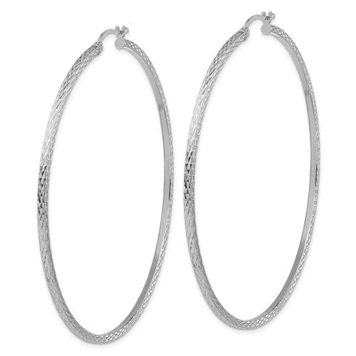Lovely Rita's Earrings Sterling Silver D.C Square Tube Hoop Earrings