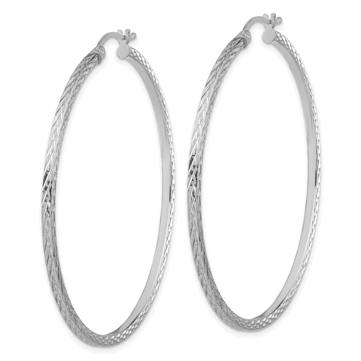 Lovely Rita's Earrings Sterling Silver D.C Square Tube Hoop Earrings