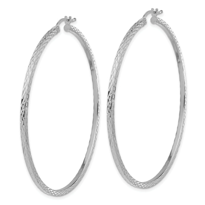 Lovely Rita's Earrings Sterling Silver D.C Square Tube Hoop Earrings
