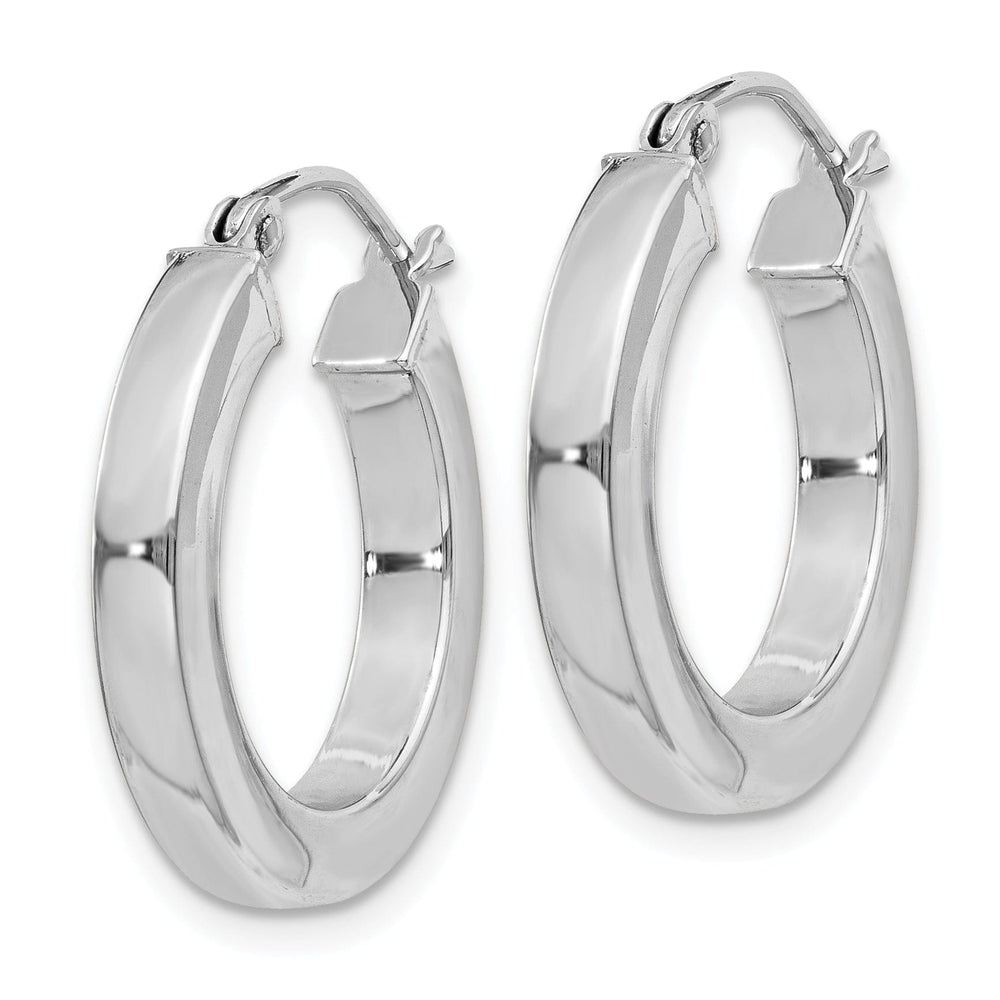 Lovely Rita's Earrings Sterling Silver D.C Square Tube Hoop Earrings
