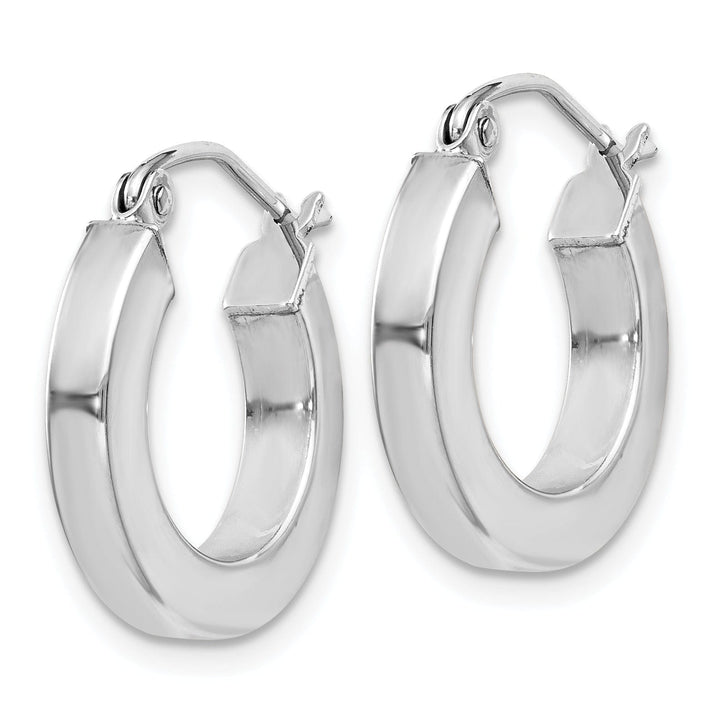 Lovely Rita's Earrings Sterling Silver D.C Square Tube Hoop Earrings