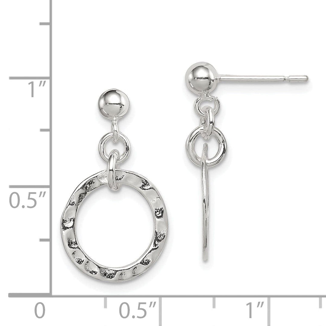 Lovely Rita's Earrings Sterling Silver Dangling Circle Earring