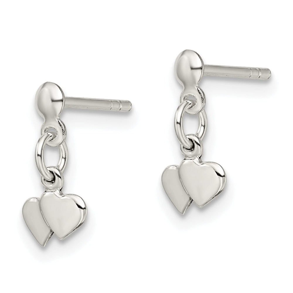 Lovely Rita's Earrings Sterling Silver Dangling Hearts Earrings
