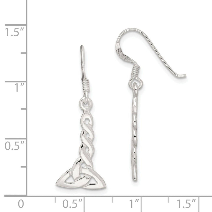 Lovely Rita's Earrings Sterling Silver Decending Celtic Dangle Earrings