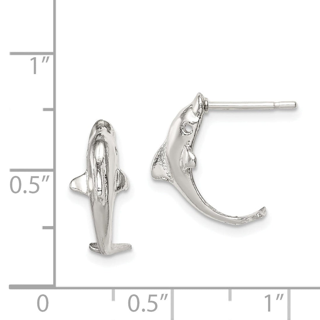 Lovely Rita's Earrings Sterling Silver Dolphin Mini Earrings