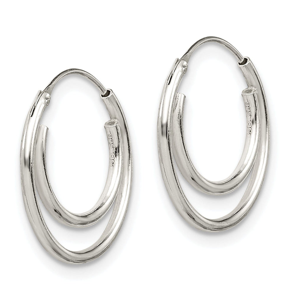 Lovely Rita's Earrings Sterling Silver Double Hoop Earrings