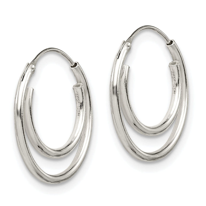Lovely Rita's Earrings Sterling Silver Double Hoop Earrings