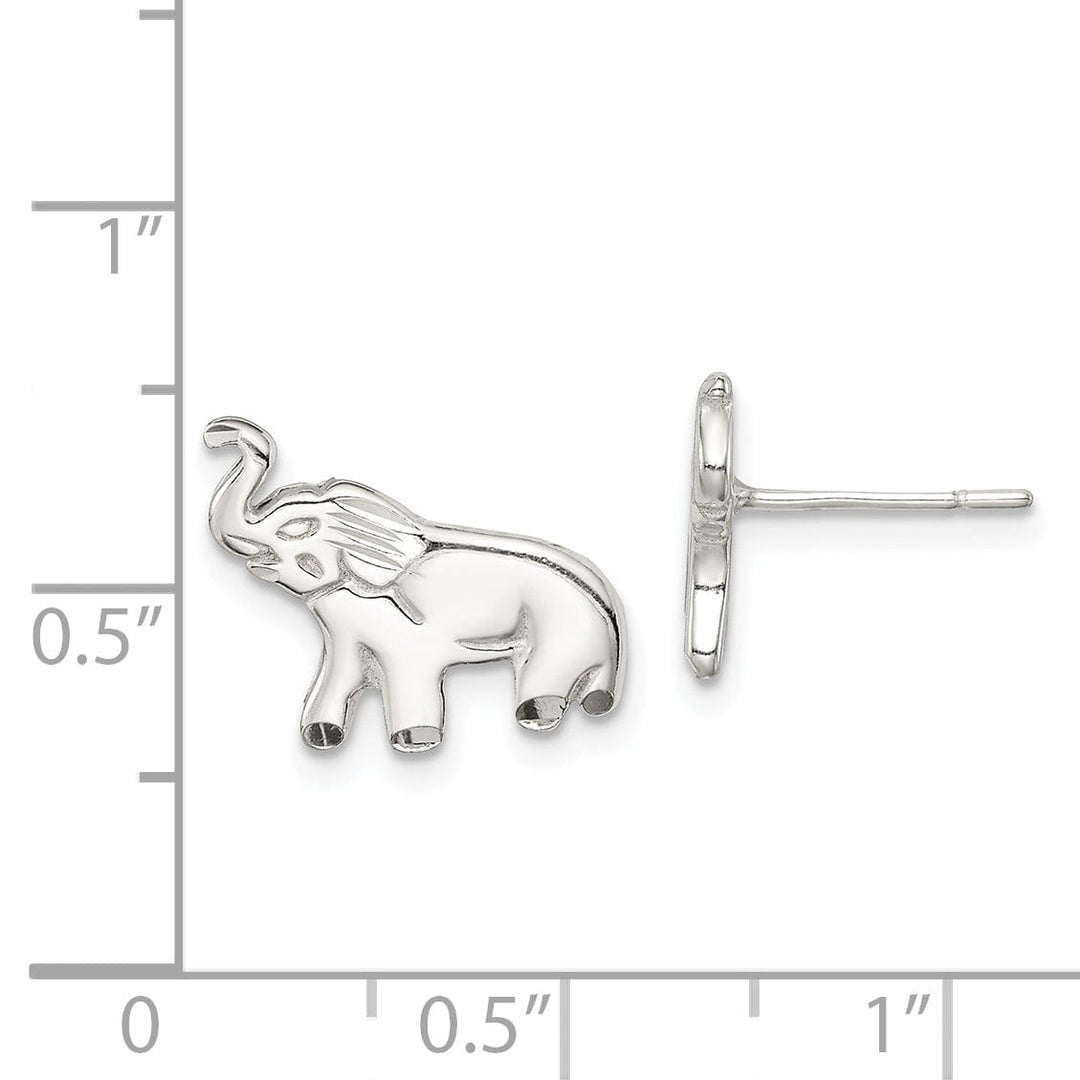 Lovely Rita's Earrings Sterling Silver Elephant Post Earrings