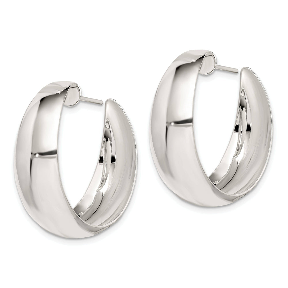 Lovely Rita's Earrings Sterling Silver Fancy Hoop Earrings