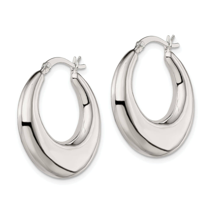 Lovely Rita's Earrings Sterling Silver Fancy Hoop Earrings