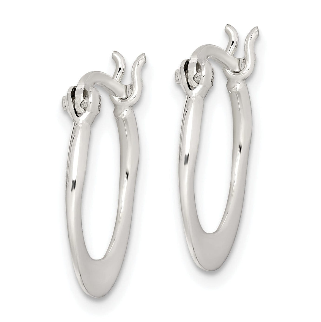 Lovely Rita's Earrings Sterling Silver Flat Hoop Earrings