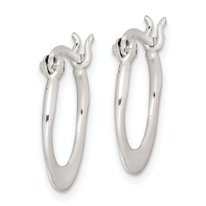 Lovely Rita's Earrings Sterling Silver Flat Hoop Earrings