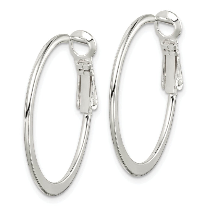 Lovely Rita's Earrings Sterling Silver Flat Hoop Earrings