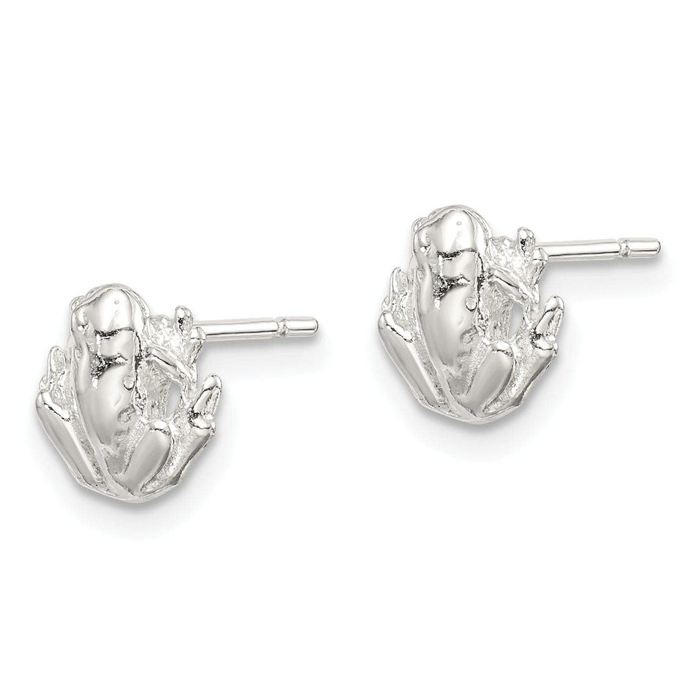 Lovely Rita's Earrings Sterling Silver Frog Mini Design Post Earrings